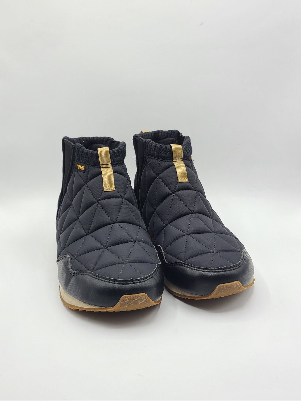 Teva Womens Quilted Ankle Slip-On Boots Black ReEmber Size 9